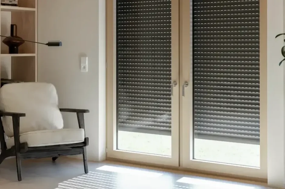 Rollläden an Fenster für Verdunkelung, Sichtschutz und Sicherheit