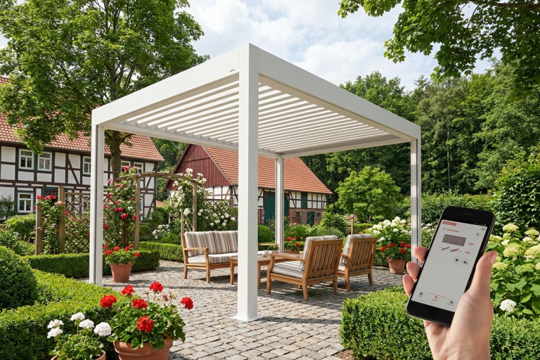 Pergola Steuerung per Fernbedienung oder Smart Home System