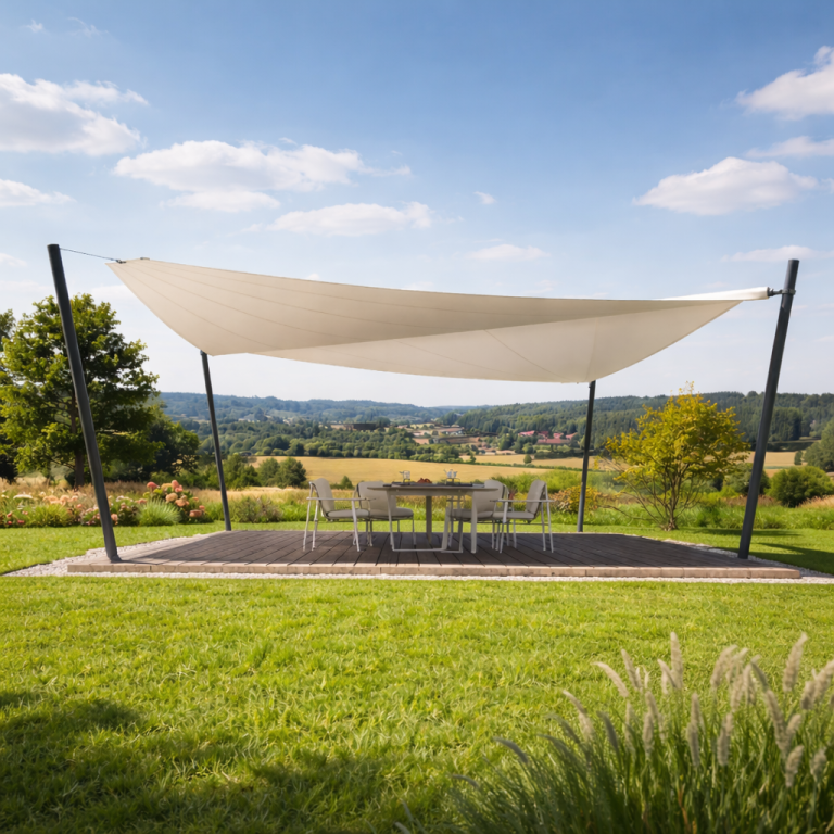Sonnensegel Terrasse Garten moderne Beschattung