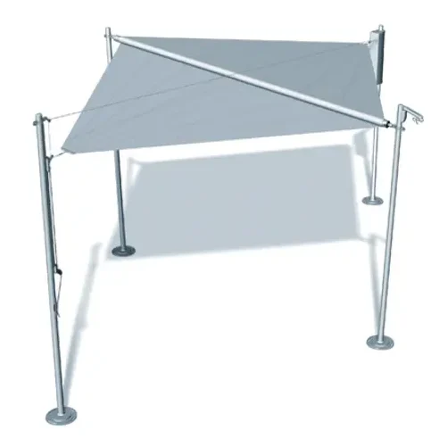 Sonnensegel freistehend modernes Design Terrasse